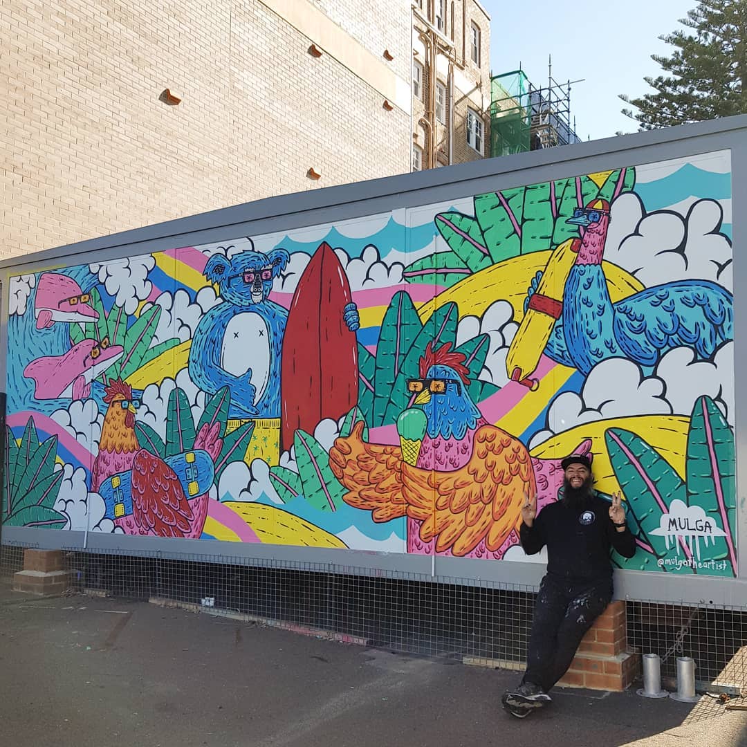 Bondi Beach Public School, Bondi, NSW. Mulga The Artist