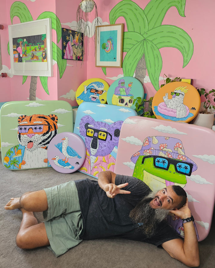 *SOLD* Floaty Carl the Cockie - Original Painting