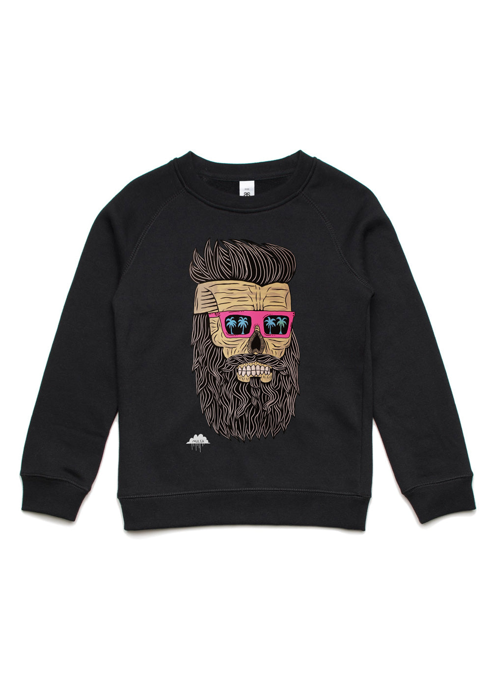Giannopoulos the Bearded Skull - Kids Jumper - Black