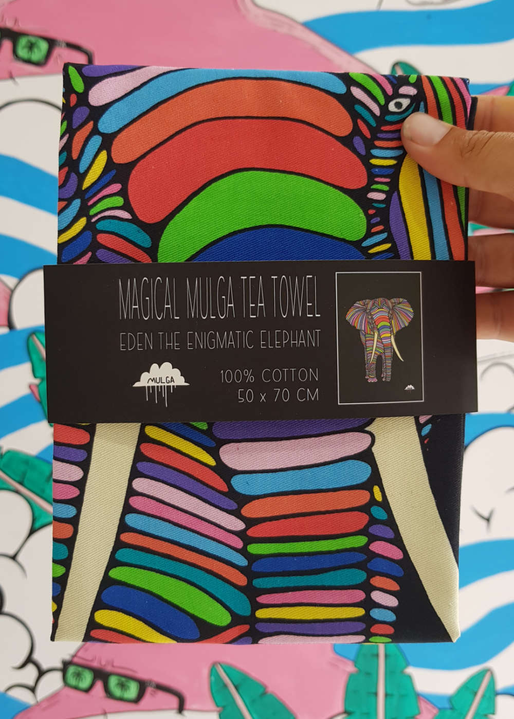 Eden the Elephant - Tea Towel