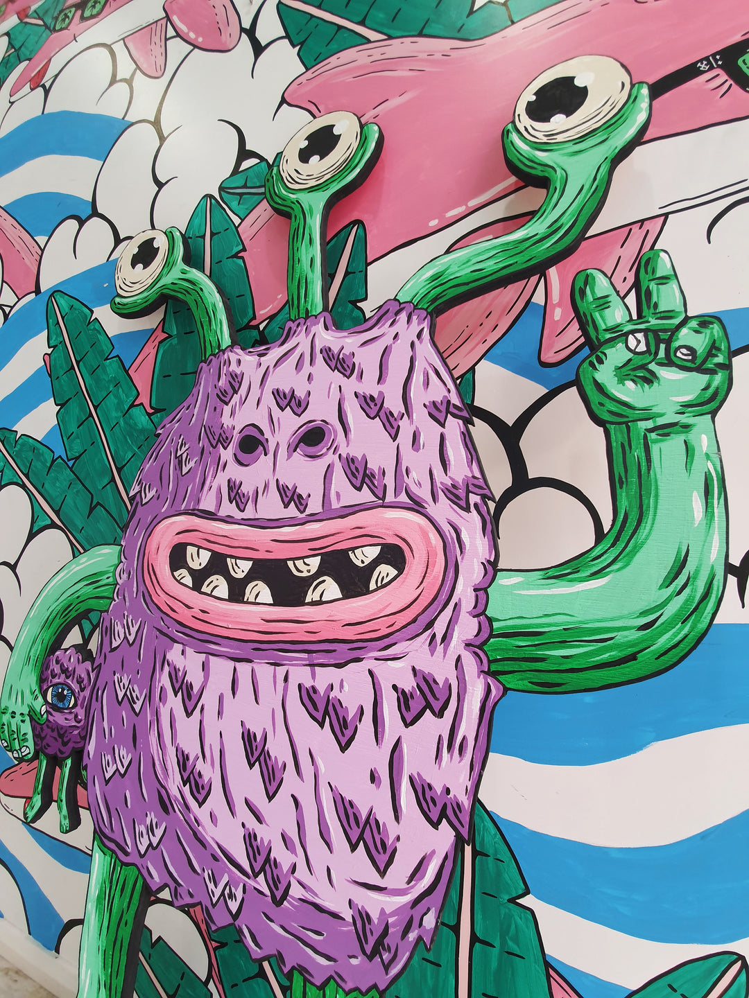 *SOLD* Fluffy the Extraterrestrial  - Original Painting