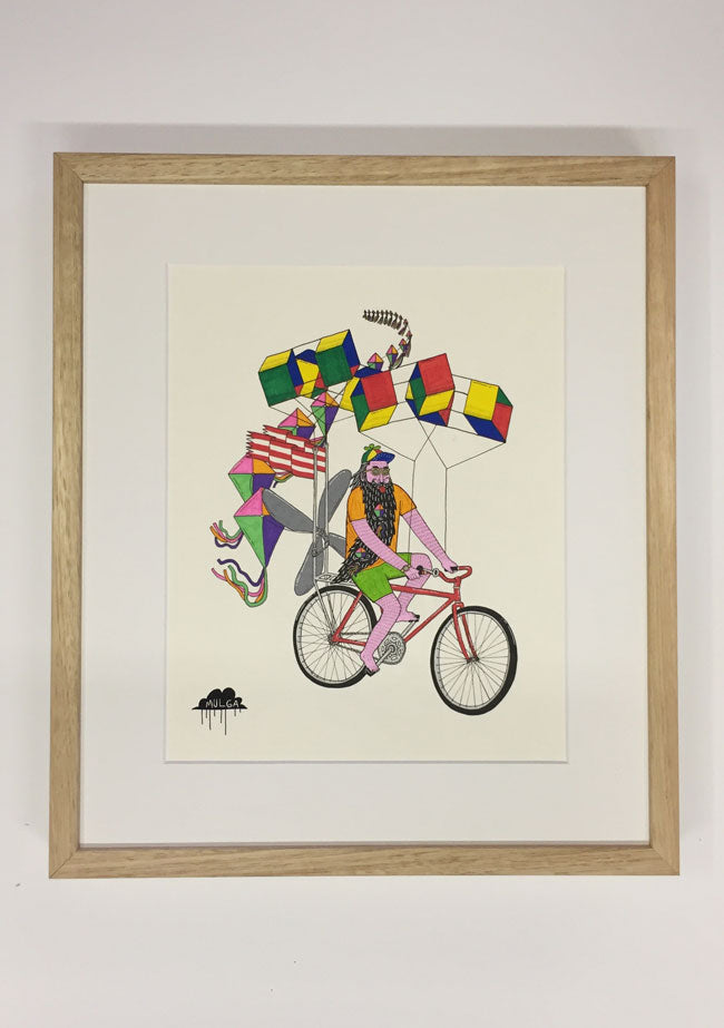 *SOLD* Bicycle Kite Kyle - Original Painting