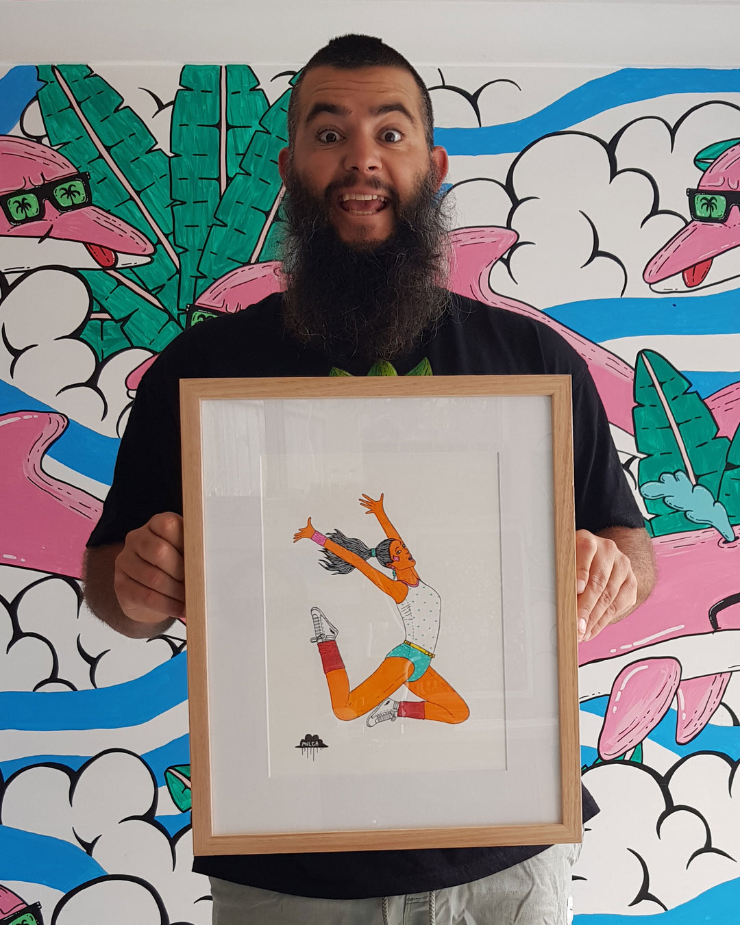 *SOLD* Aerobics Anya  - Original Painting