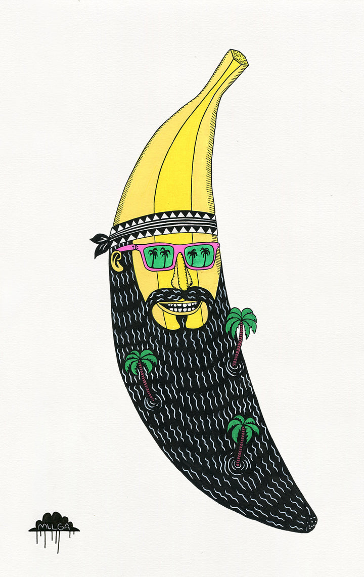 *SOLD* Banana Beard Bob - Original Painting