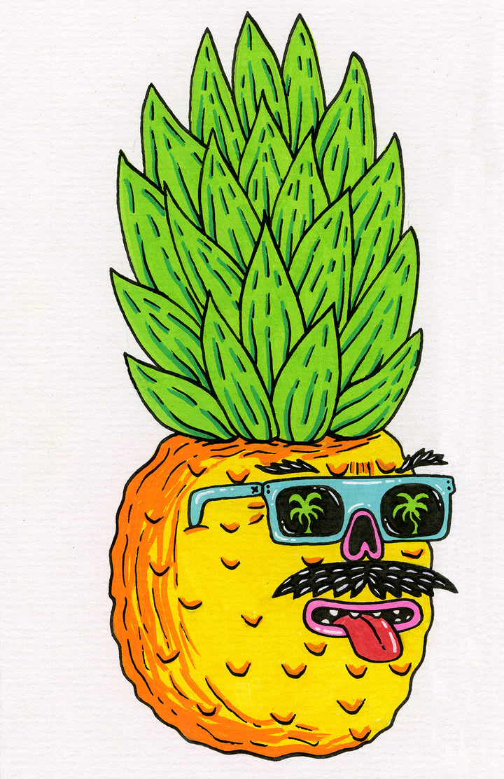 *SOLD* Big Johnny Boy the Pineapple - Original Painting