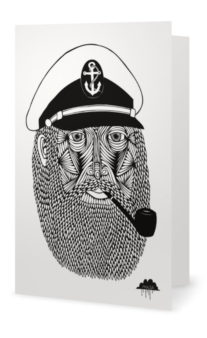 Captain Monkey Pants-Greeting Card