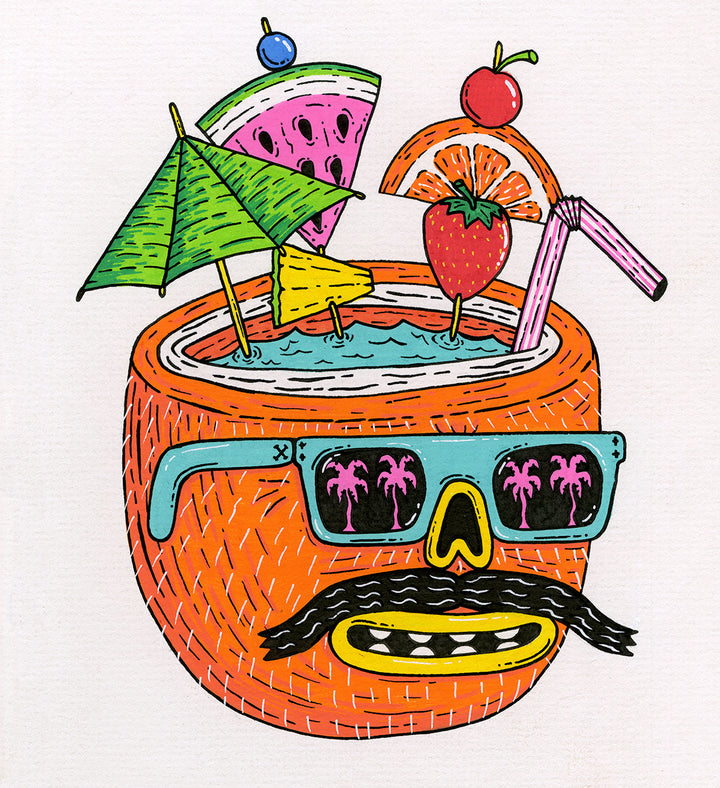 *SOLD* Coconut Head Fred - Original Painting