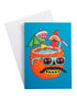 Coconut Head Fred - Greeting Card