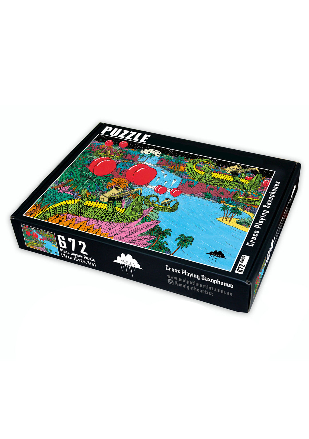 Crocs Playing Saxophones - 672 Piece Large Puzzle