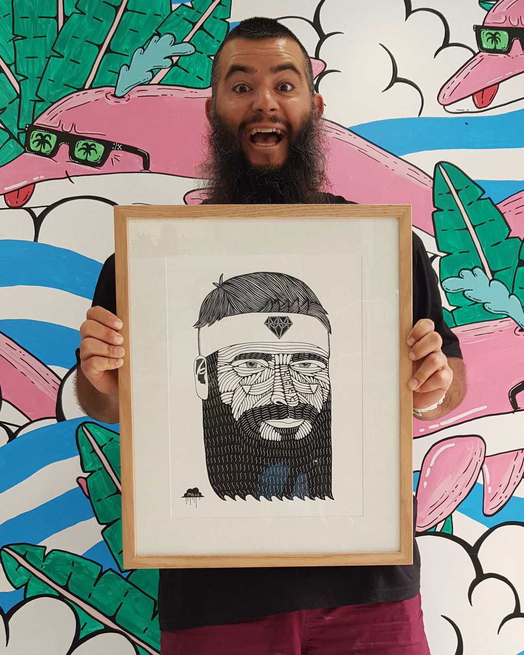 *SOLD* Damien Strong Beard - Original Painting
