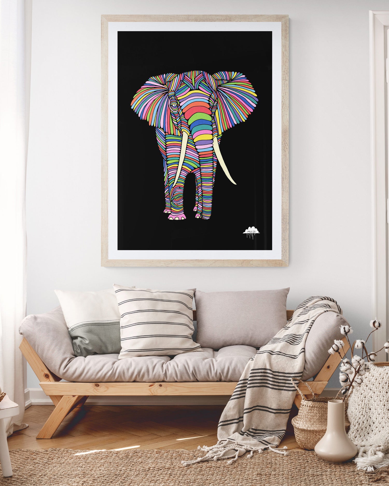 Eden the Elephant - Fine Art Print – Mulga The Artist
