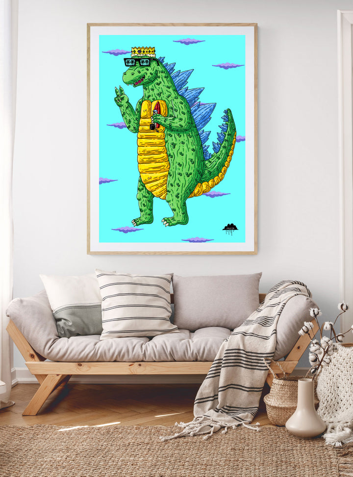Garth the Godzilla - Fine Art Print