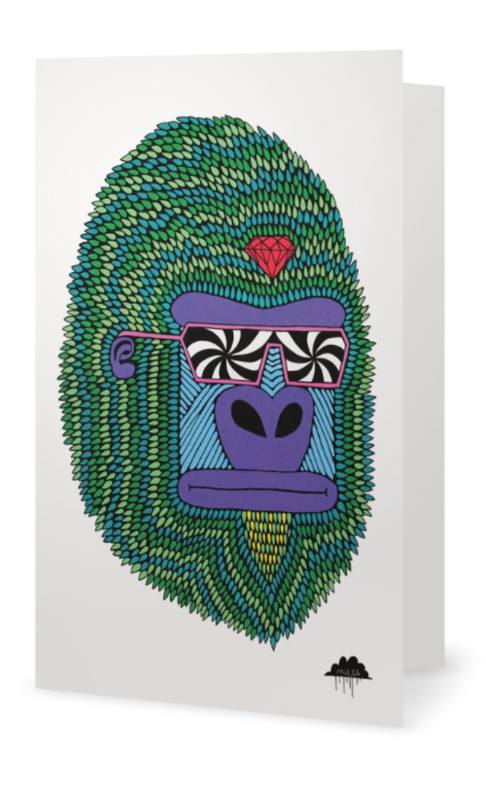Herbert the Hypno Ape-Greeting Card
