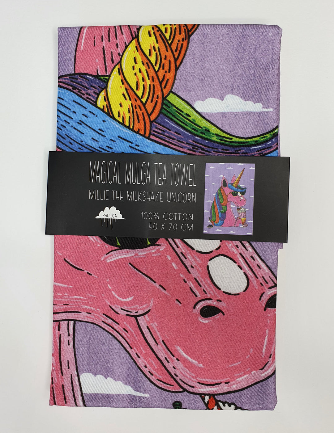 Millie the Milkshake Unicorn - Tea Towel