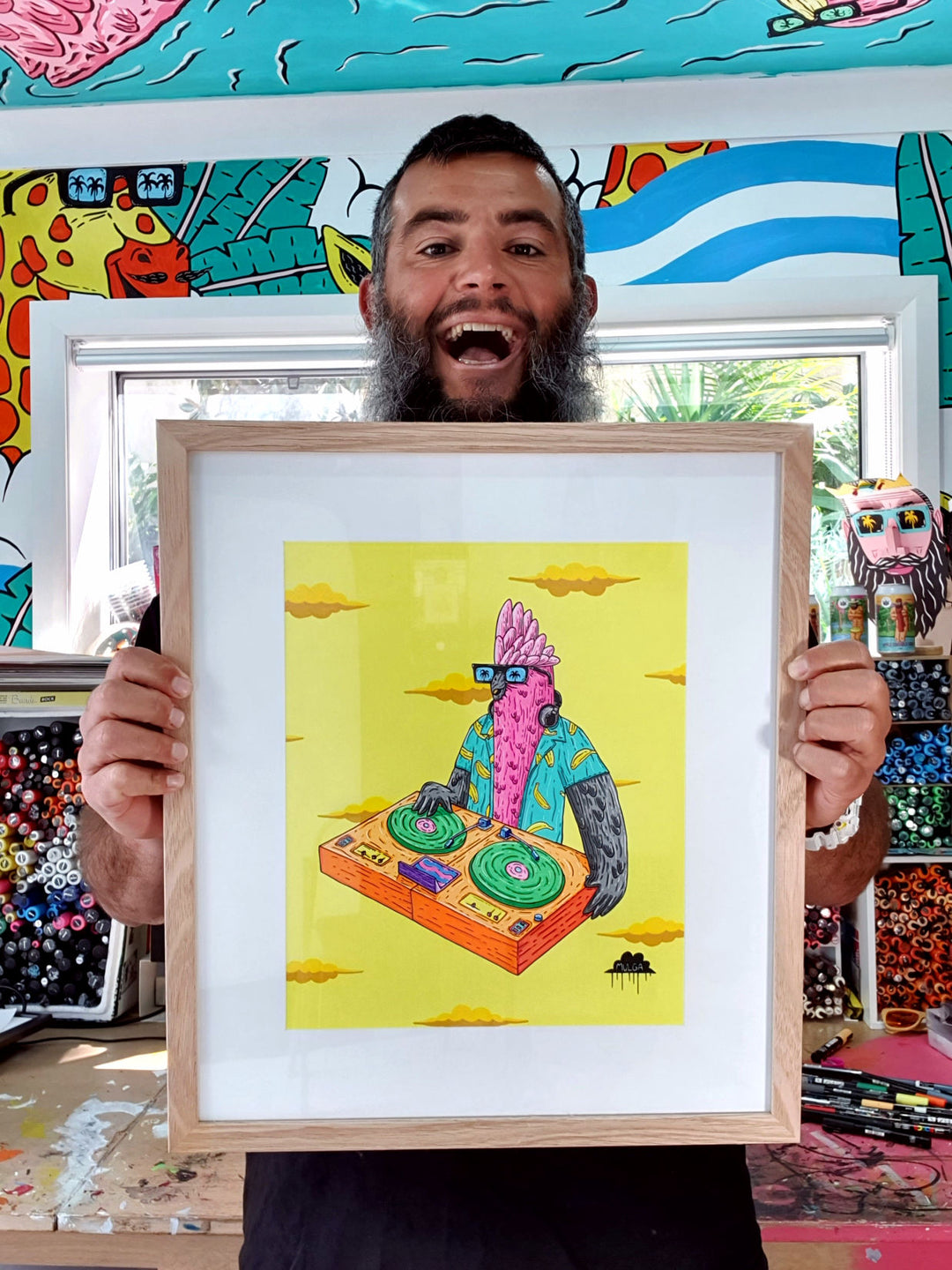 *SOLD* DJ Gaz the Galah - Original Painting