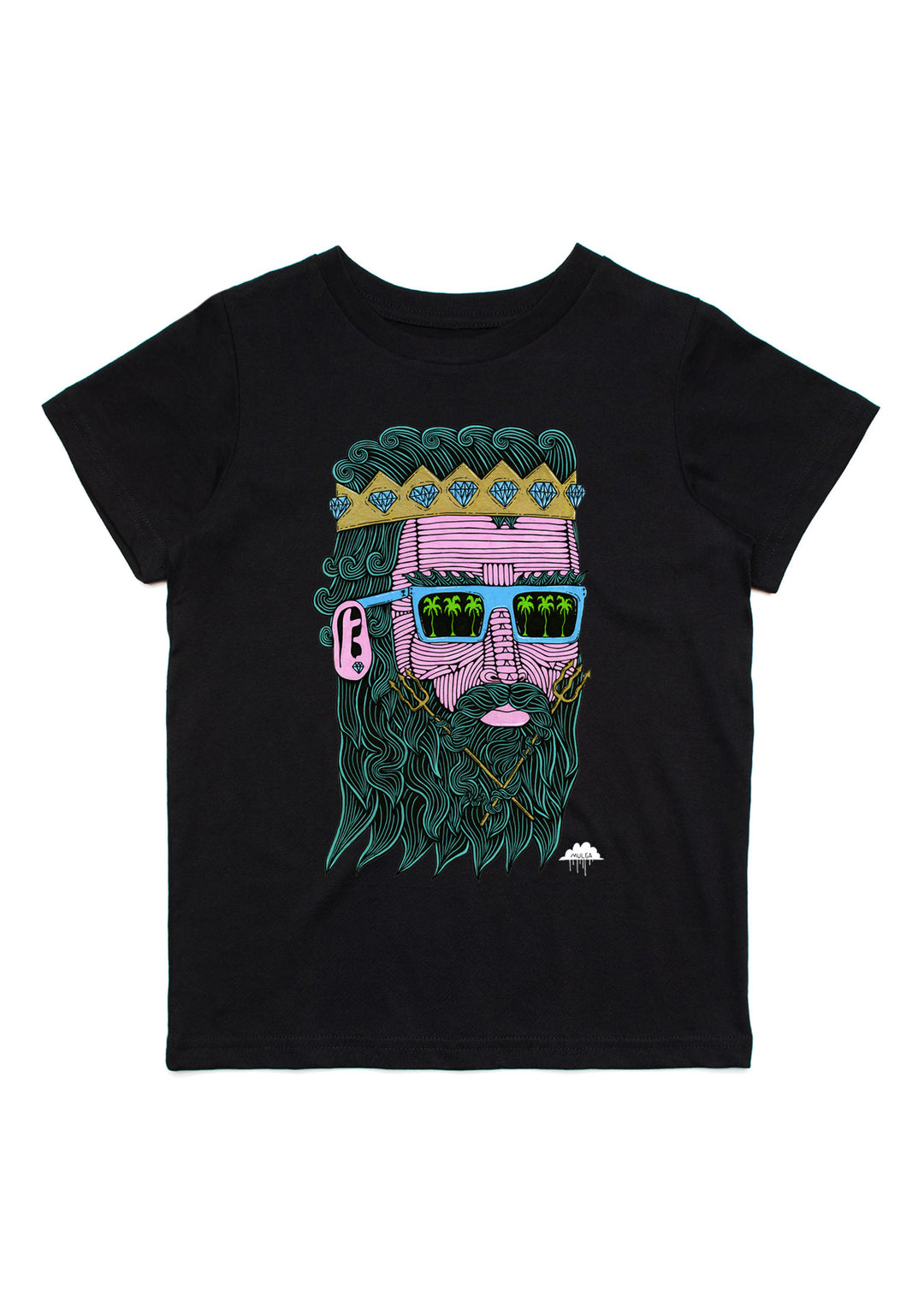 Cortez King of the Sea - Kids Tee - Black
