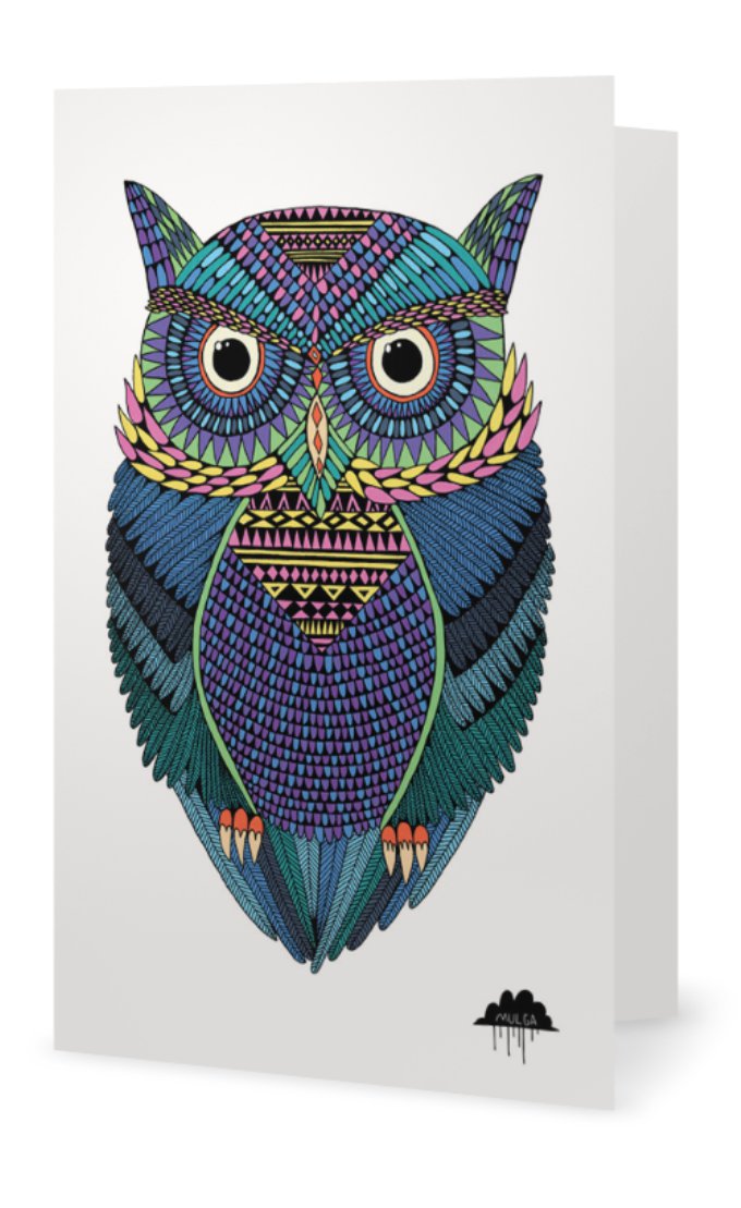 Michael the Magical Owl-Greeting Card