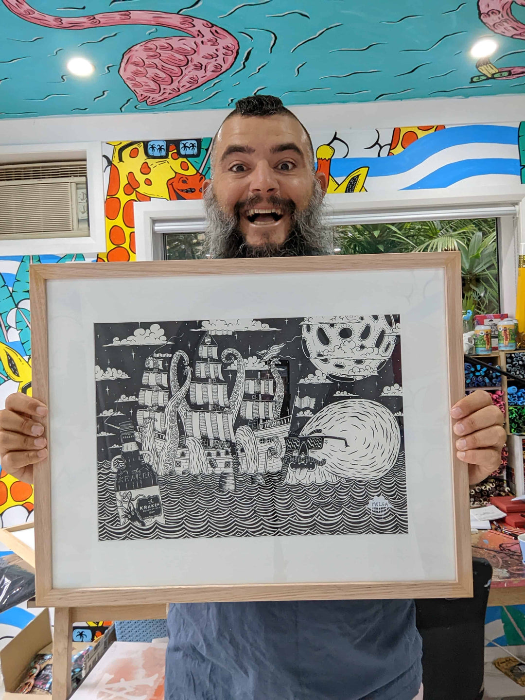 *SOLD* Kroger the Kraken - Original Painting