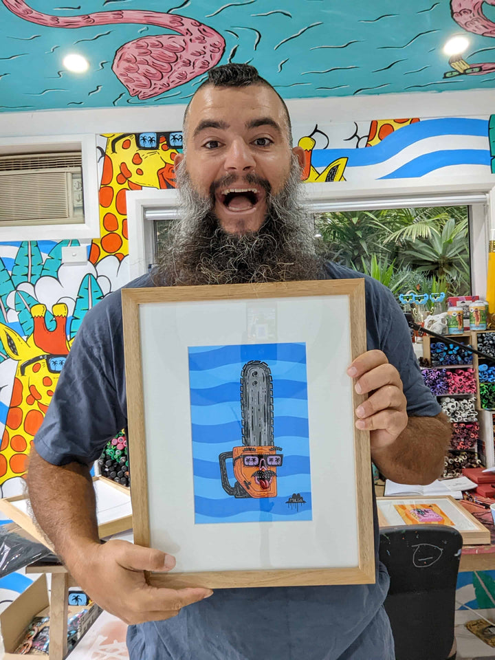 *SOLD* Chuck the Chainsaw - Original Painting