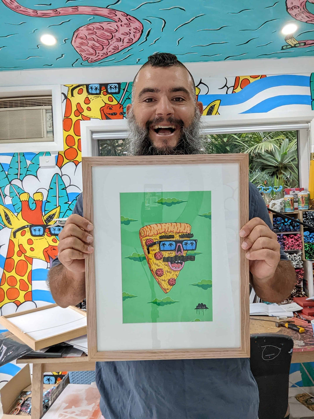*SOLD* Pepe the Pepperoni Pizza - Original Painting
