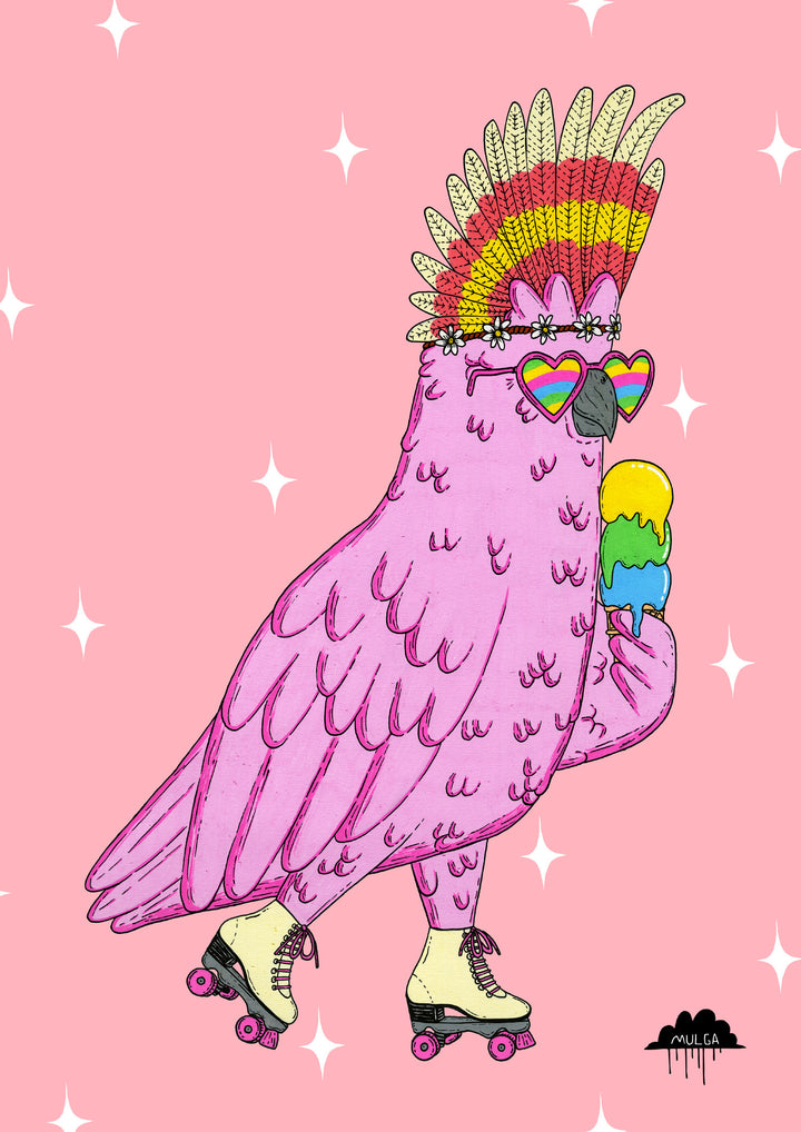 Carlie the Cockatoo - Fine Art Print