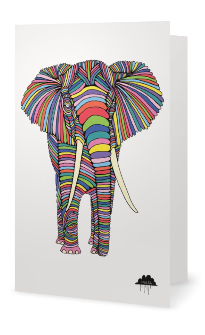 Eden the Elephant-Greeting Card