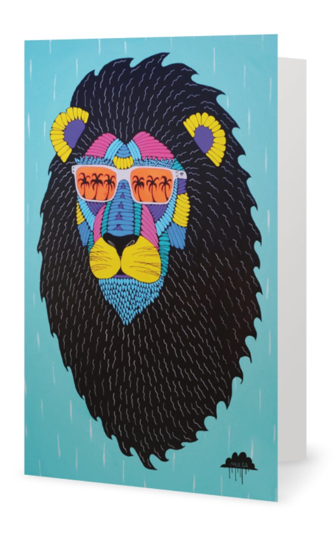 Leroy the Lion-Greeting Card