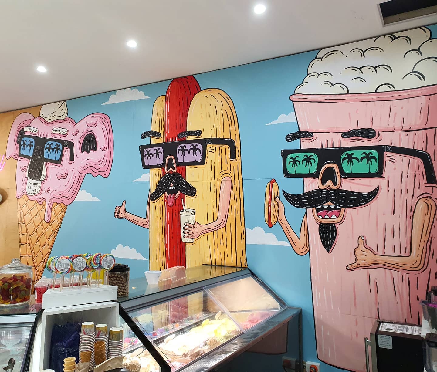 Cronulla Ice Creamery & Espresso Bar, Cronulla Beach, NSW.