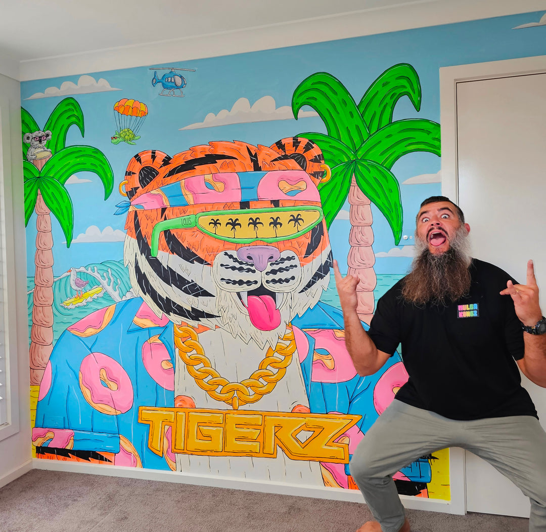 Tigerz Mural, Louis' Room, Cronulla, NSW