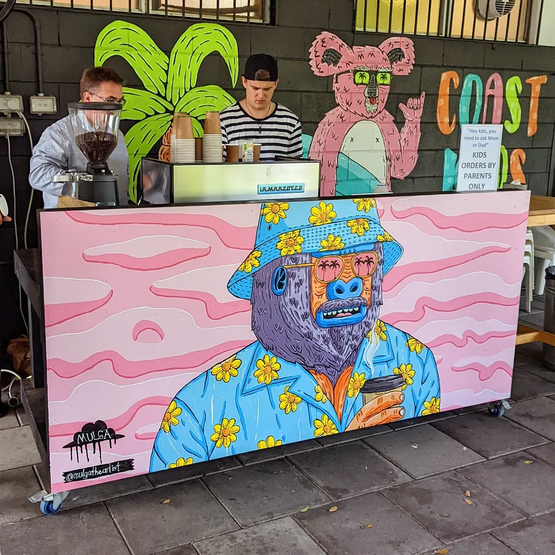 Coffee Cart, Eastcoast City Church, NSW.