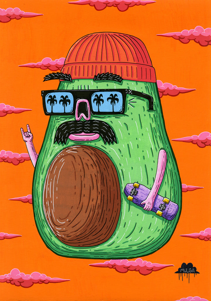 Aaron the Avocado - Original Painting