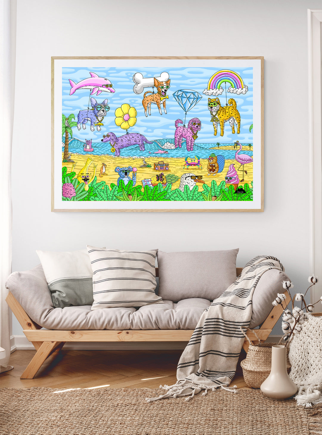 Beautiful Balloon Doggies - Fine Art Print