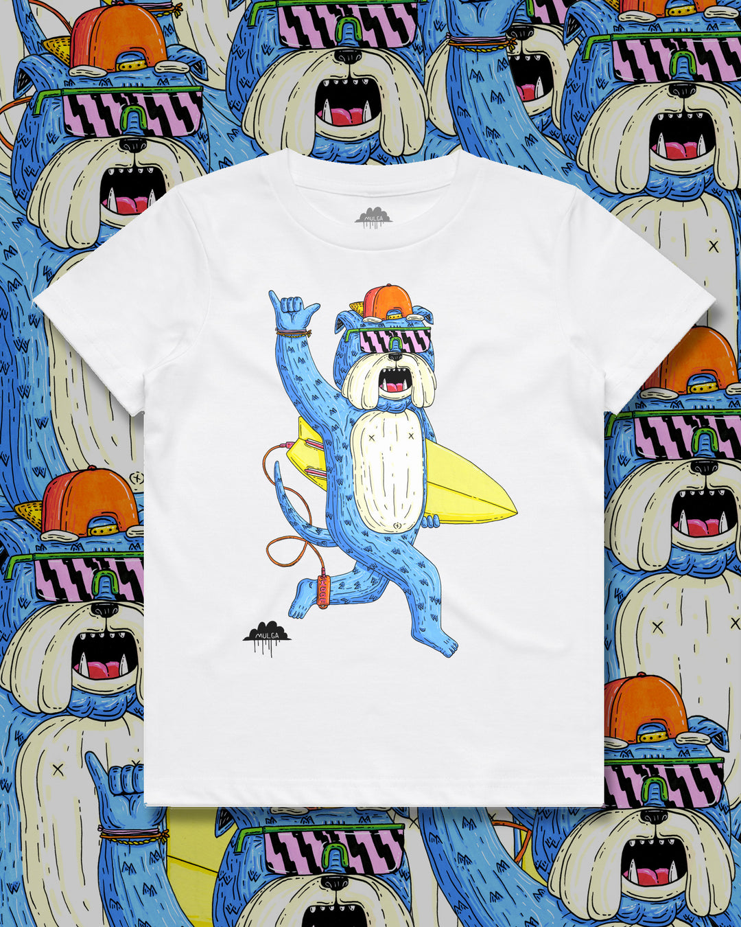 Big Boi the Bulldog - Kids Tee - White