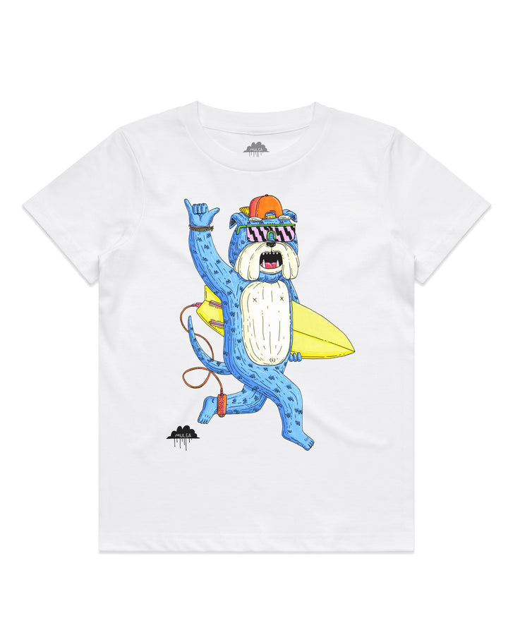 Big Boi the Bulldog - Kids Tee - White