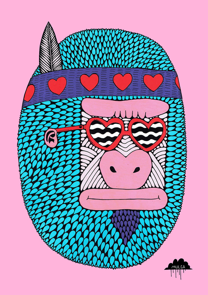 Camilla the Love Gorilla - Fine Art Print