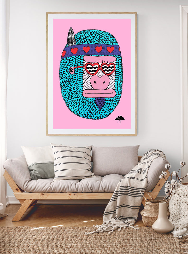 Camilla the Love Gorilla - Fine Art Print