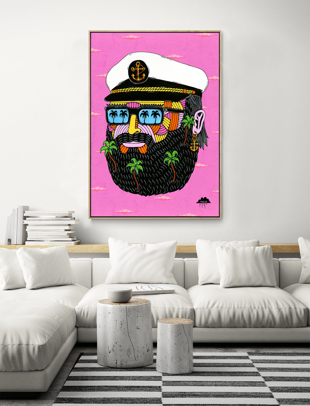 Captain Perry Palm Trees - Fine Art Print