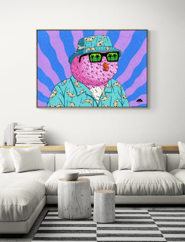 Charlie Moon the Funky Owl - Fine Art Print