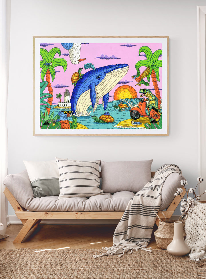 Wendell the Whale - Fine Art Print