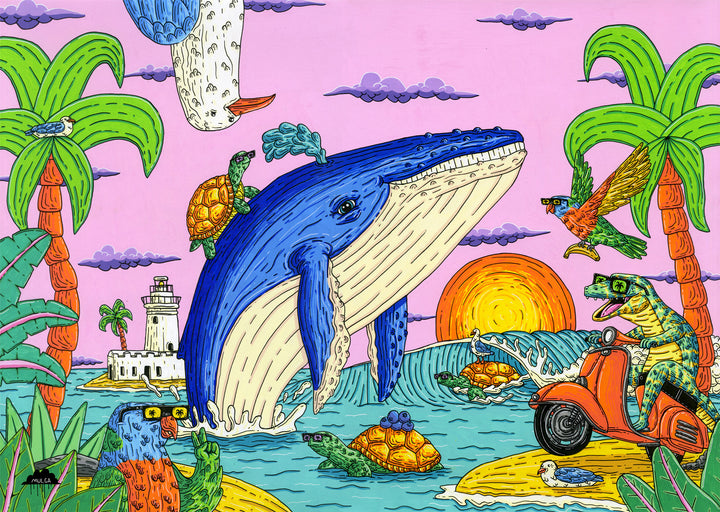 Wendell the Whale - Fine Art Print