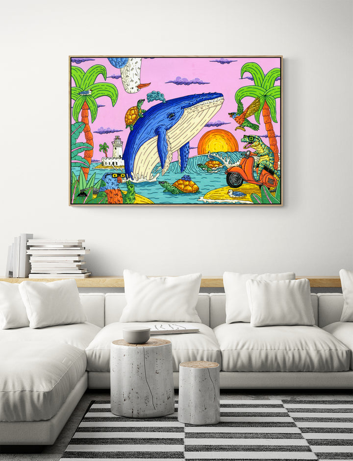 Wendell the Whale - Fine Art Print