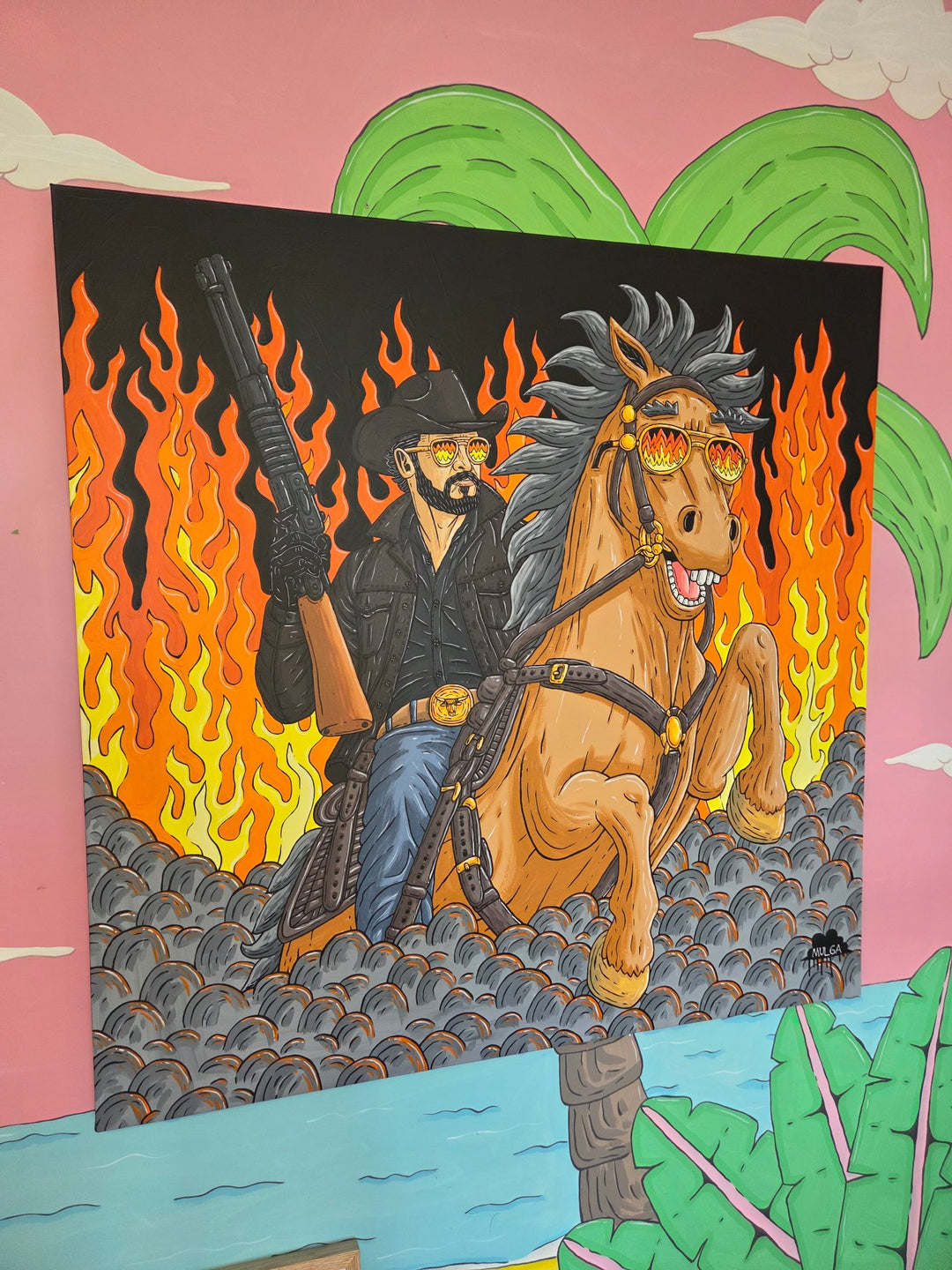 Rip Rides Again - Dutton Ranch - Original Painting