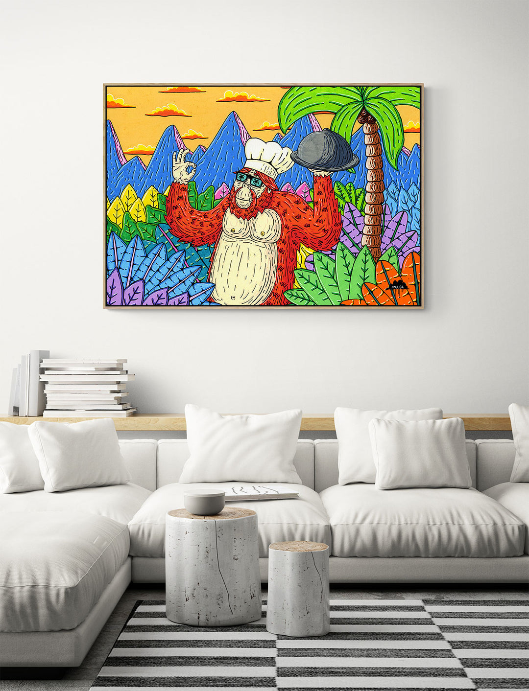 Garry the Orangutan Chef - Fine Art Print