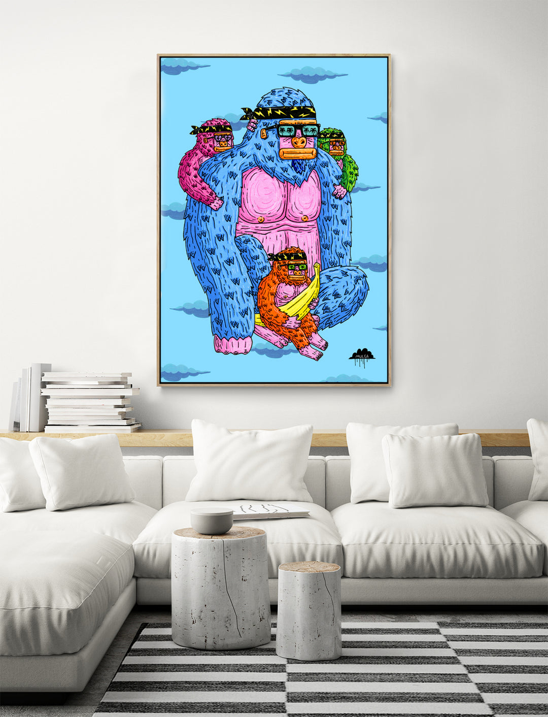 Gordie the Gorilla & the Rascals - Fine Art Print