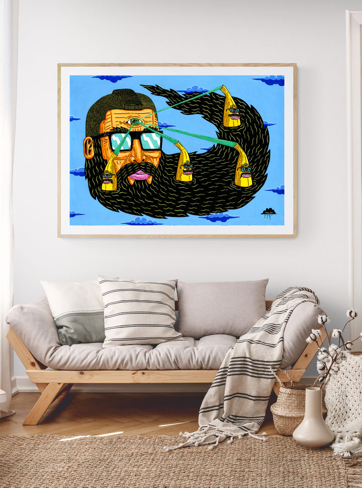 Laser Beam Larry - Fine Art Print