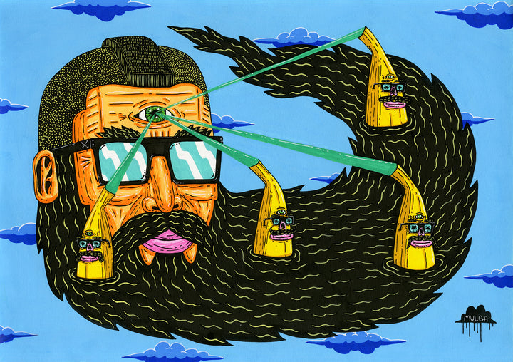 Laser Beam Larry - Fine Art Print