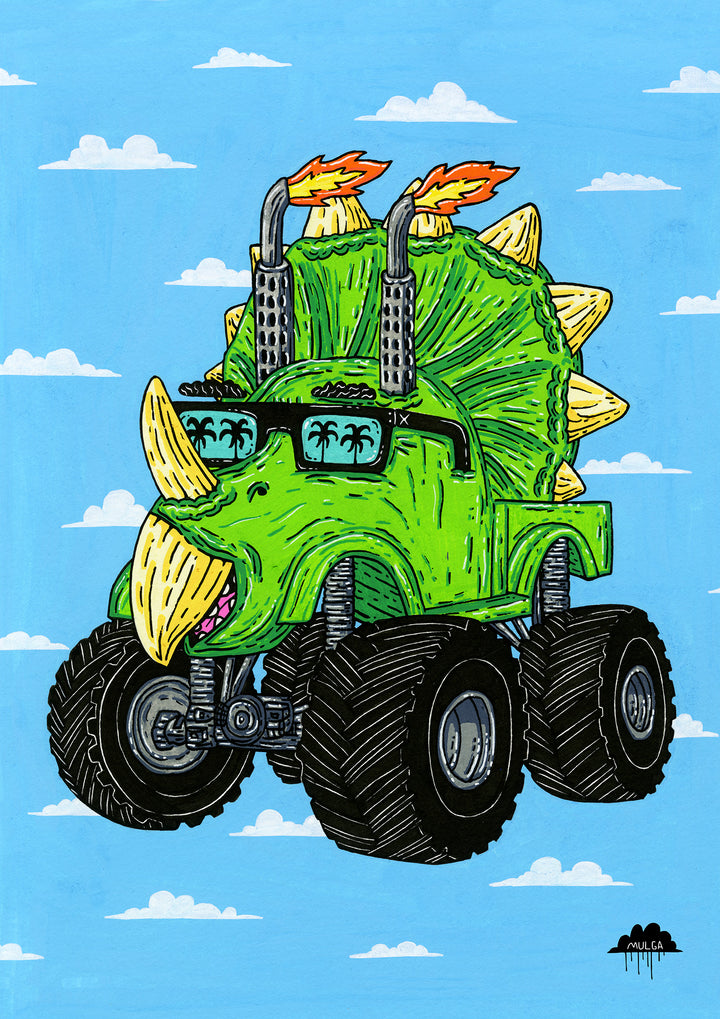 Louis the Monstertruck - Fine Art Print