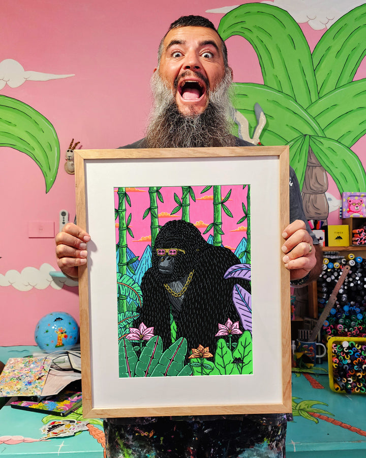 Marvin the Mountain Gorilla - Original Painting