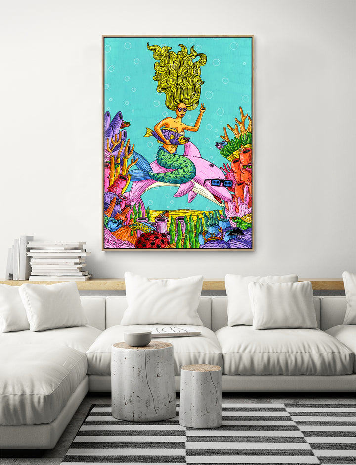 Marissa the Mermaid - Fine Art Print