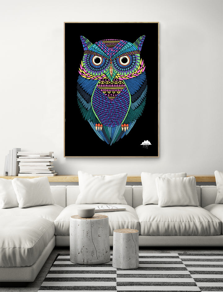 Michael the Magical Owl - Fine Art Print